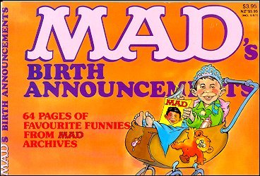 Australian Mad Paperback, Mad Birth Announcements