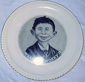 Pre-MAD Alfred "What Me Worry" Plate