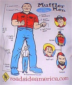 Muffler Men T-Shirt With Alfred,Graphics