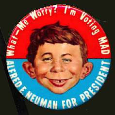 1960 Alfred E. Neuman For President Button