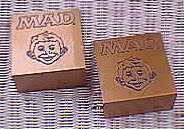 MAD Gold & Blue Bookends