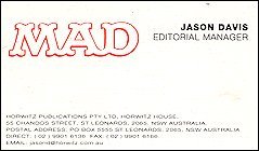 Jason Davis Business Card