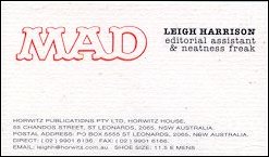 Leigh Harrison Business Card