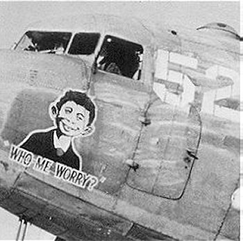 C-47 Bomber With Alfred Nose Art