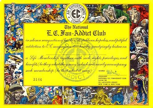 Closeup Of EC Fan Addict Kit Certificate