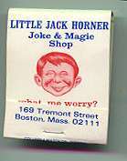 Little Jack Horner Matchbook Cover