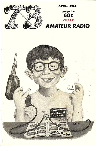 73 Amateur Radio Booklet With Alfred On Cover