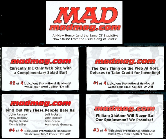 MAD Mag.Com Promo Cards