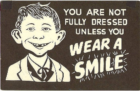 Wear A Smile Pre Mad Postcard