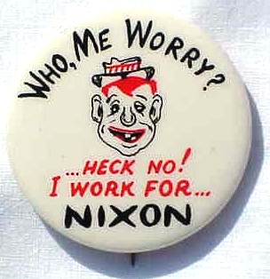 Nixon "What Me Worry" Button