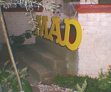 Giant MAD Logo 3D Sign, Side View