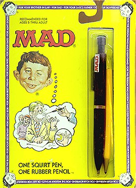 MAD Squirt Toy, Pen & Pencil Set