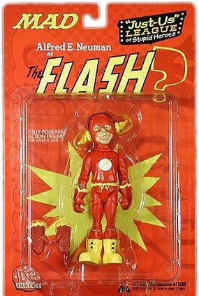 MAD Action Figure, Alfred E, Neuman As Flash, 2001