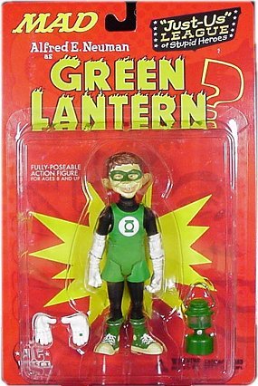 MAD Action Figure, Alfred E, Neuman As Green Lantern, 2001