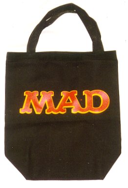 MAD Black Tote Bag (Red Letters)