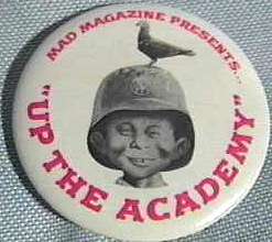 Up The Academy Button, Small Size