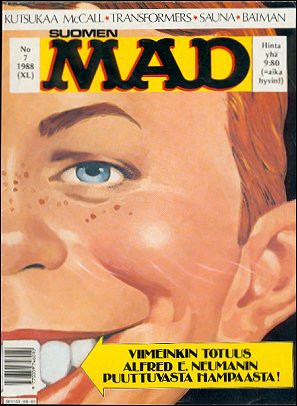 Finland Mad #70, Second Edition (1988-7)