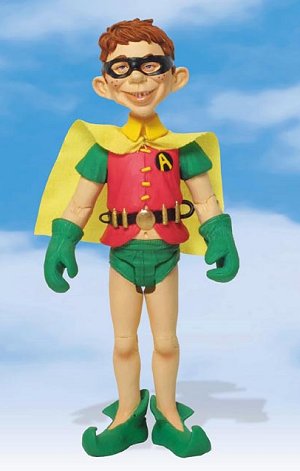 MAD Action Figure, Alfred E, Neuman.As Robin, 2001