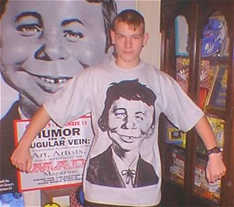 MAD Australian Printed Cotton T-Shirt, Alfred Portrait