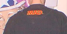 MAD Australian Button T-Shirt, Black, Rear View