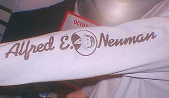 Original Alfred E Neuman Long Sleeve T-Shirt, Arm View