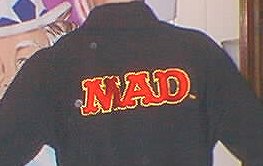 MAD Embroidered Polo Shirt, Australian (Black), Rear View