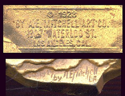 Pre-MAD C.E. Mitchell Alfred Plaque, Closeup