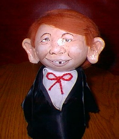 Alfred E. Neuman Flower Pot Doll