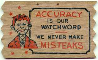 Alfred Postcard, Accuracy, Woodgrain