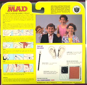 MAD Disguise Kit, Back Of Package