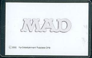 MAD Driver License #2, Back