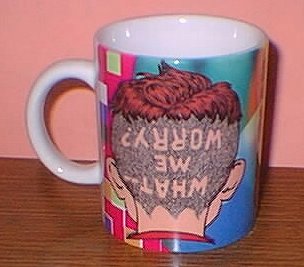 MAD Alfred Shaved Head Mug, Rear View