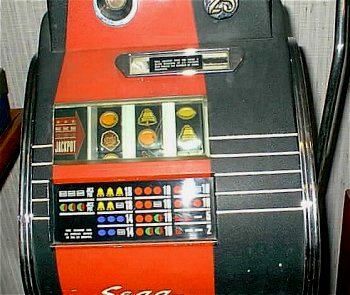 Closeup Of Sega MAD Money Slot Machine