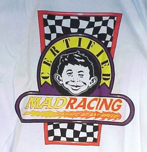 MAD Racing T-Shirt #1, Back View