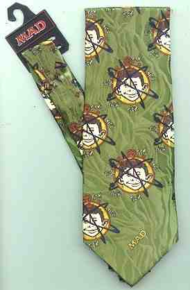 MAD Tie, The Stopwatch Alfred, Green