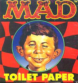 Close-up Of MAD Toilet Paper
