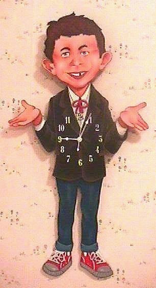 Alfred E Neuman Wall Clock #1