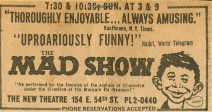 Mad Show Newspaper Ad