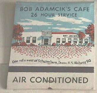 Bob Adamick Match Book Cover