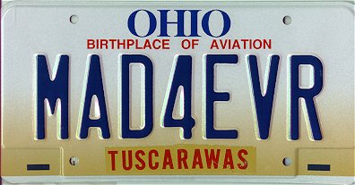 My Ohio MAD Forever License Plate