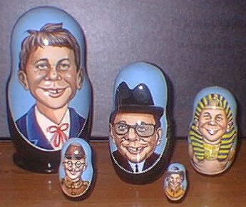 Alfred E. Neuman Nestled Dolls