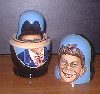 Alfred E. Neuman Nestled Dolls