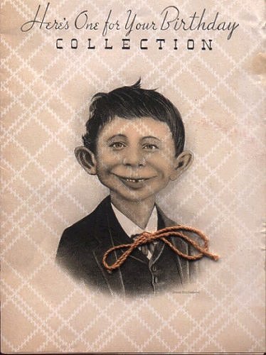 Pre-MAD Birthday Cards, Alfred