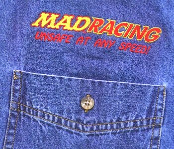 MAD Racing Denim Shirt, Pocket Graphic View