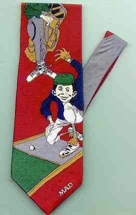 Dick's MAD STUFF, MAD Tie, Alfred Plays Golf, Red