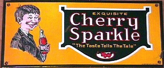 Cherry Sparkle Tin Sign