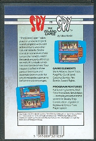 Spy vs Spy Computer Game, Databyte Spectrum Software In Case, Back