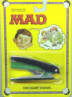 MAD Squirt Toy, Stapler