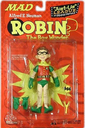 MAD Action Figure, Alfred E, Neuman.As Robin, 2001