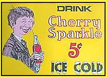 Cherry Sparkle Tin Sign